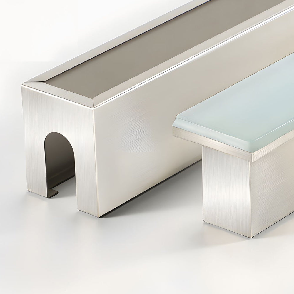 Three-dimensional rendering of aluminum LED channel profile showing internal structure and mounting configuration for strip lights