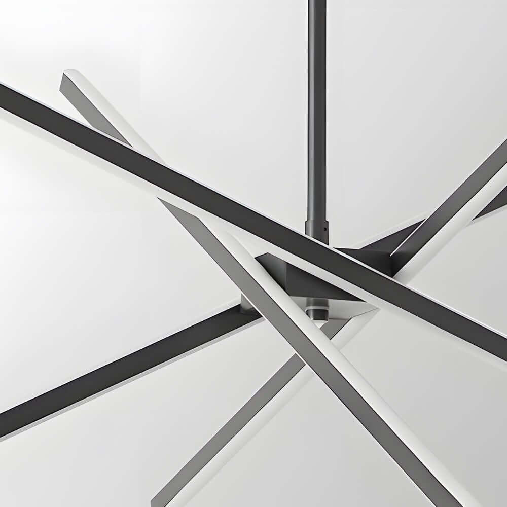 4 - Light Dimmable LED Sputnik Linear Chandelier