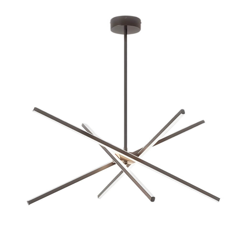 4 - Light Dimmable LED Sputnik Linear Chandelier