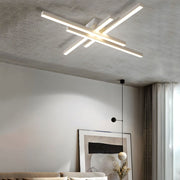 4 - Light Modern Linear Parallax Ceiling Lamp LED Flush Mount Ceiling Light