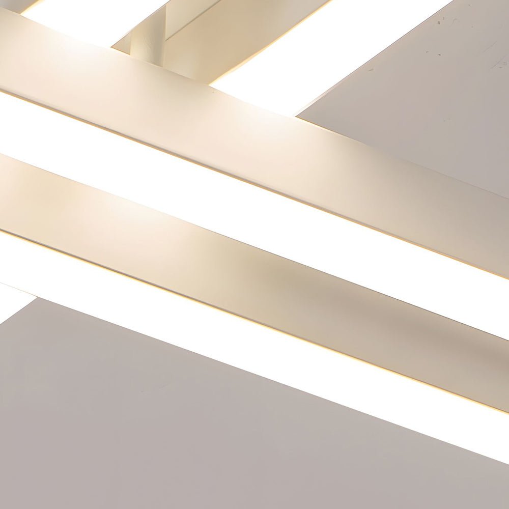 4 - Light Modern Linear Parallax Ceiling Lamp LED Flush Mount Ceiling Light