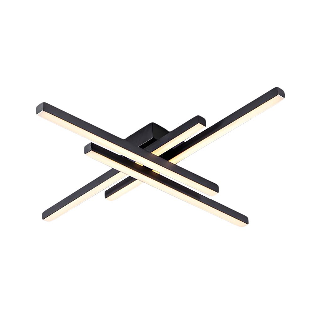 4 - Light Modern Linear Parallax Ceiling Lamp LED Flush Mount Ceiling Light