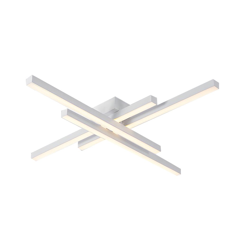 4 - Light Modern Linear Parallax Ceiling Lamp LED Flush Mount Ceiling Light