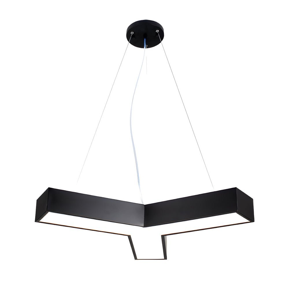 4 Pcs Modern Seamless Y - Shaped Linear LED Office Pendant Lights