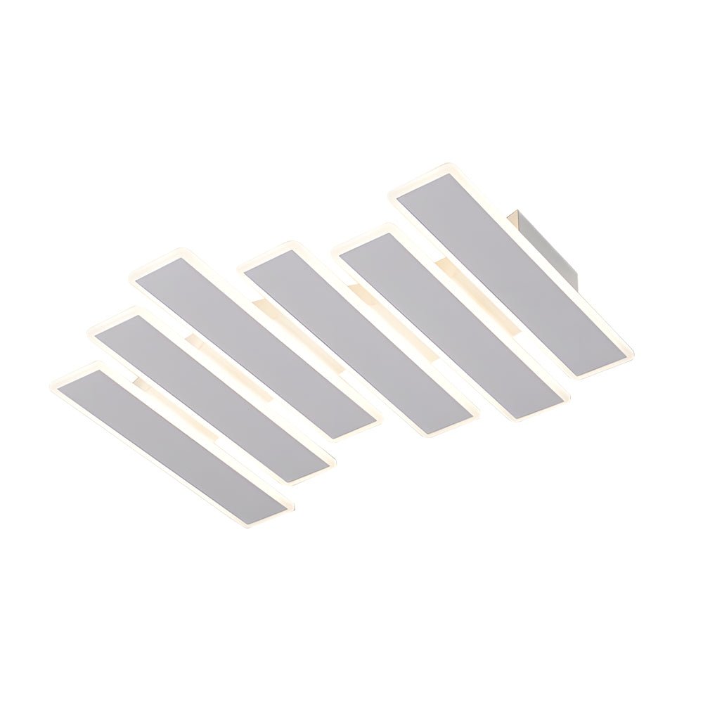 4/6 - Lights White Metal Line Dimmable LED Ceiling Light