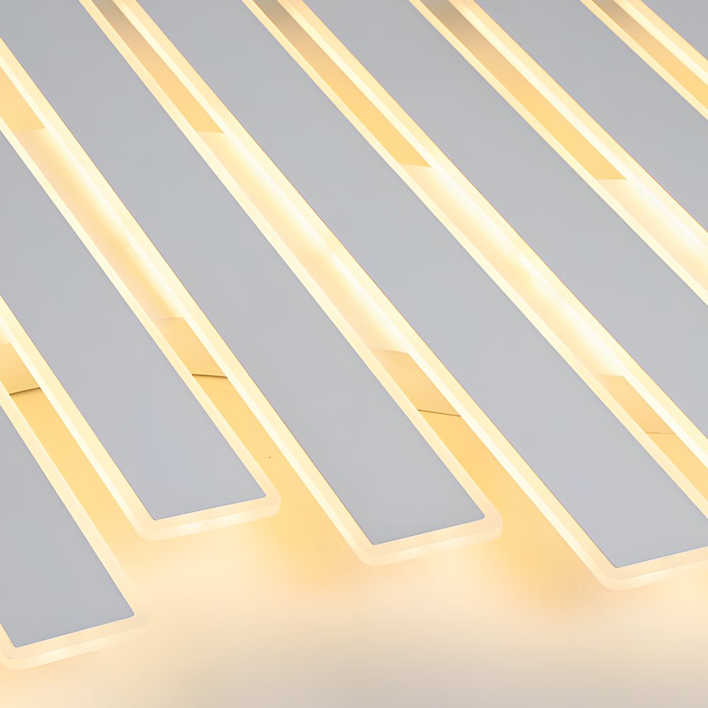 4/6 - Lights White Metal Line Dimmable LED Ceiling Light