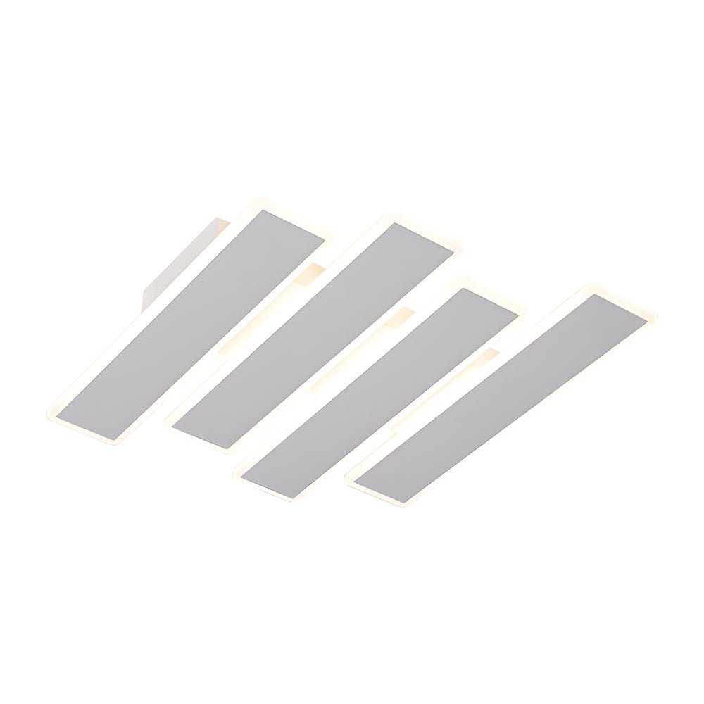 4/6 - Lights White Metal Line Dimmable LED Ceiling Light