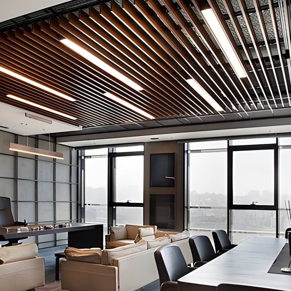 47 inch LED Linear Tri - proof Light IP65 White Vapor Tight Flush Mount Ceiling Light, 3000K/5000K