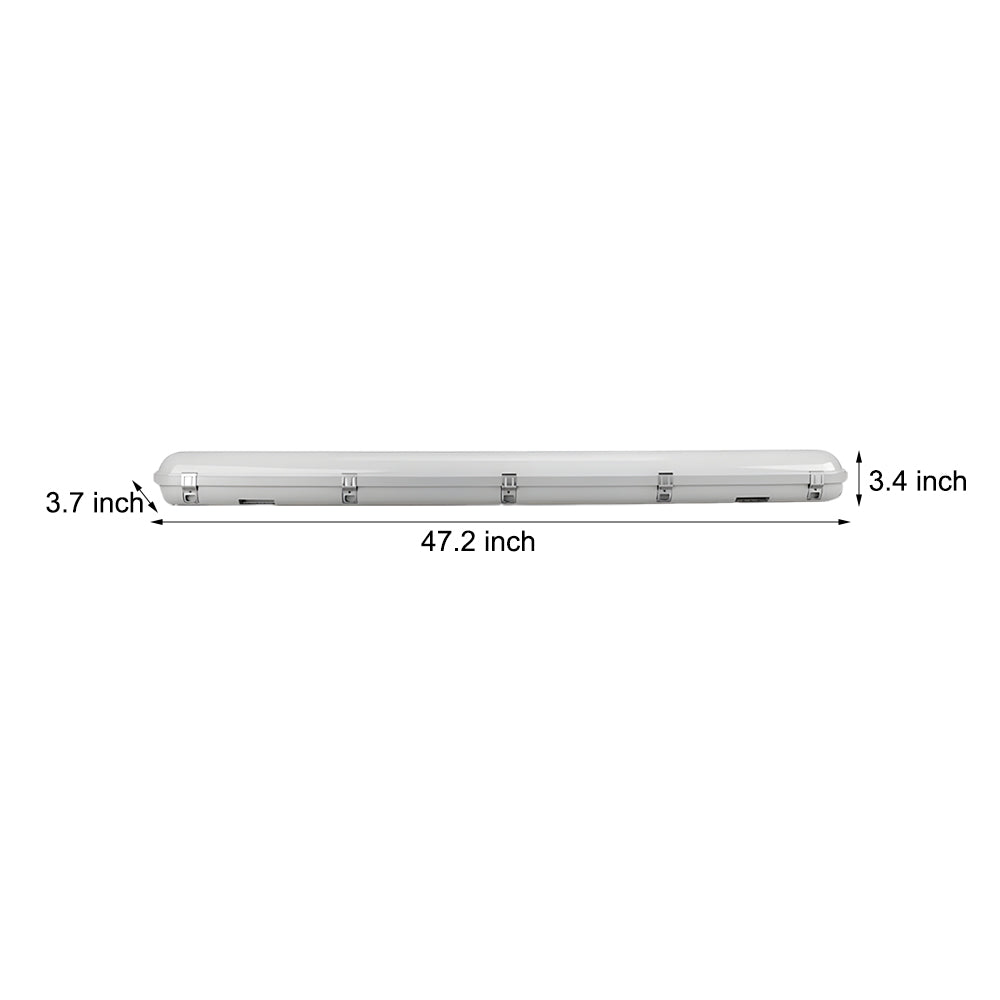 47 - inch LED White Vapor - Tight Fixture Flush Mount Ceiling Light, 3000K/5000K/6500K