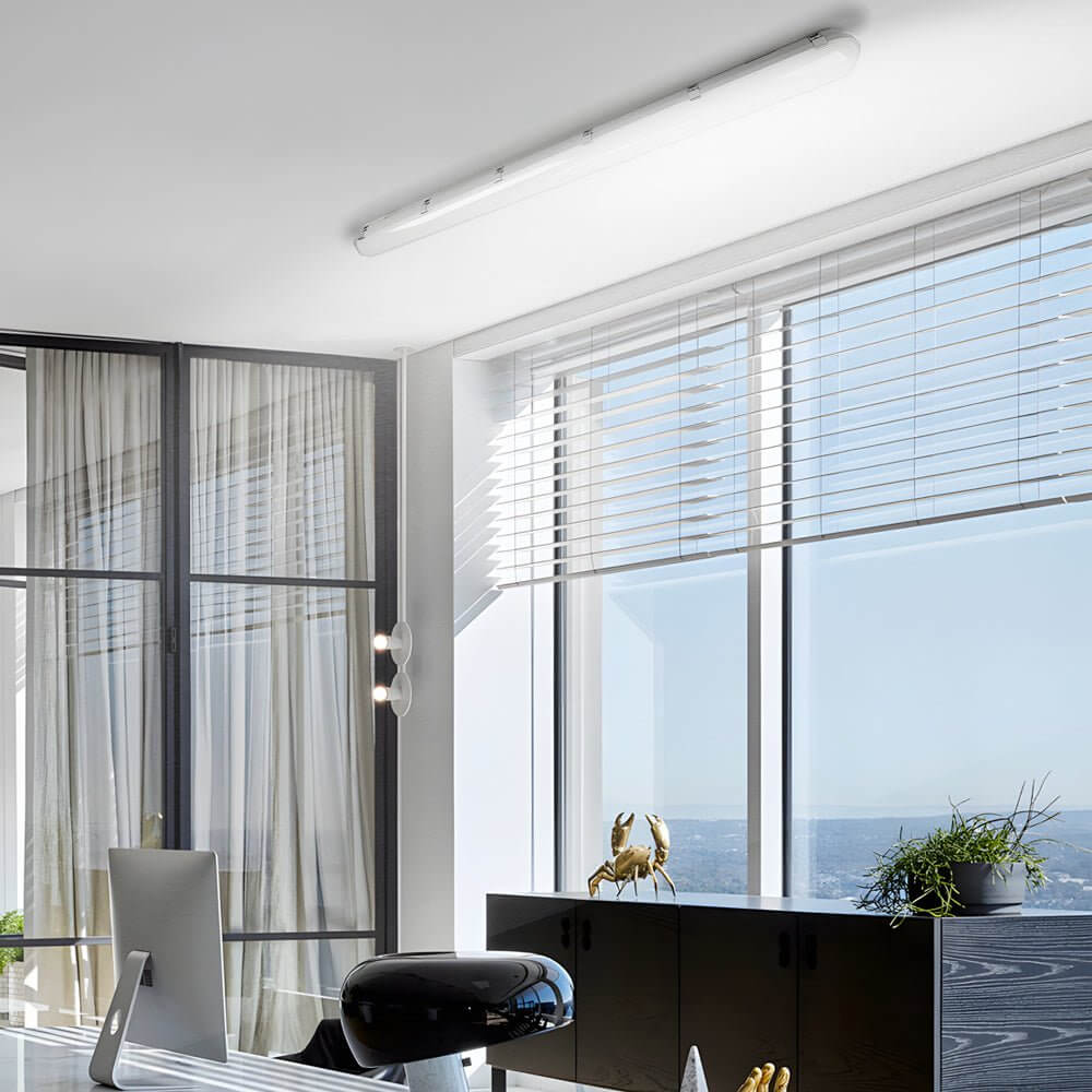 47 - inch LED White Vapor - Tight Fixture Flush Mount Ceiling Light, 3000K/5000K/6500K