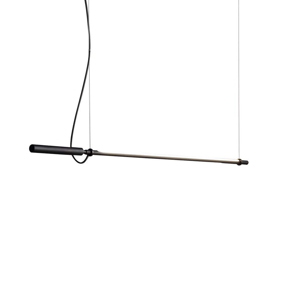 47.2 - in Minimalist Black Acrylic Linear LED Pendant Light