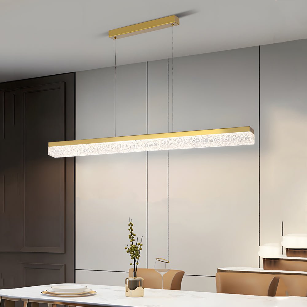 47.24'' 1 - Light Linear LED Dimmable Kitchen Island Pendant - Black/Bronze