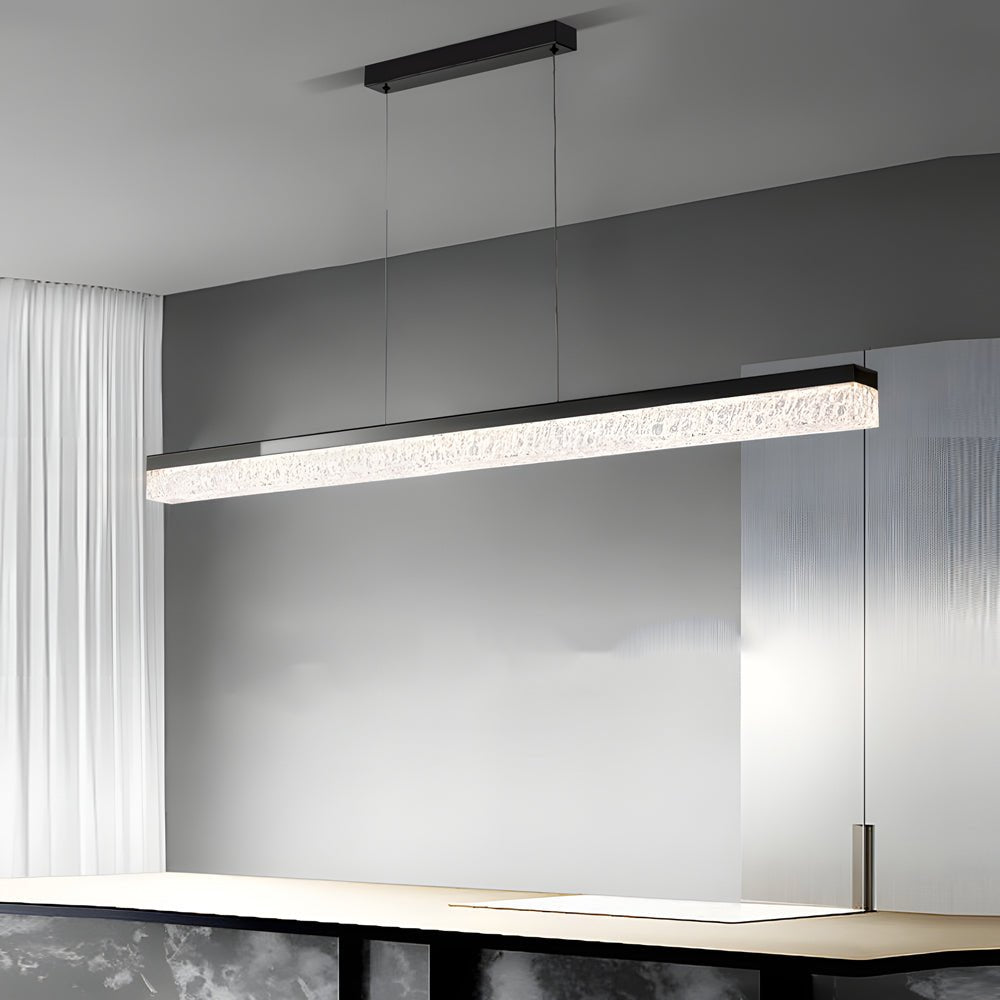 47.24'' 1 - Light Linear LED Dimmable Kitchen Island Pendant - Black/Bronze
