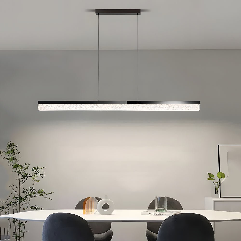 47.24'' 1 - Light Linear LED Dimmable Kitchen Island Pendant - Black/Bronze