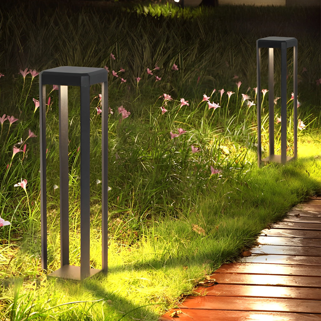 Modern Black Solar Pathway Light Durable & Minimalist Design