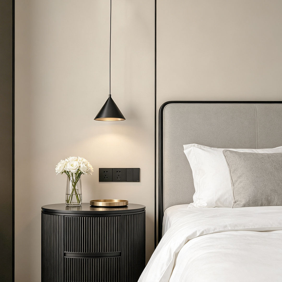 Silver Metal Pendant Light Italian Minimalist Ceiling Light