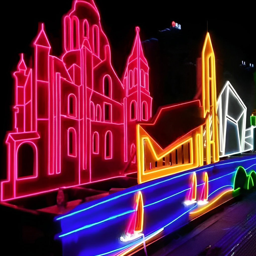 Waterproof Flexible Round Neon LED Strip Light Advertising Signs