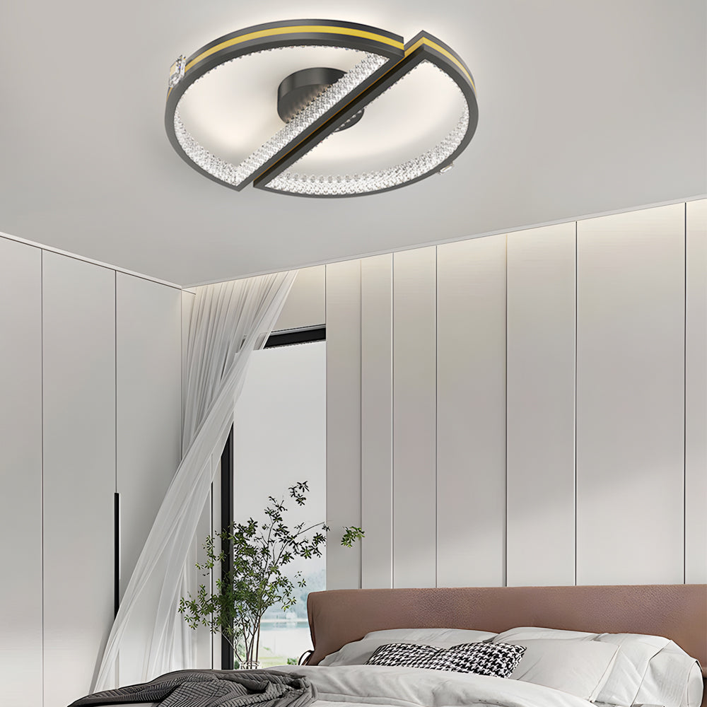 Creative Semicircles Round Three Step Dimming Modern LED Ceiling Lights - Dazuma