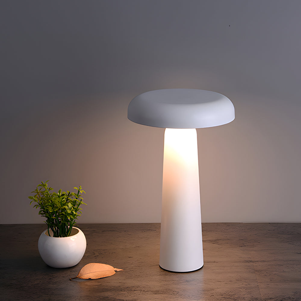 Tiltable Mushroom Touch Dimmable USB Rechargeable Table Lamp