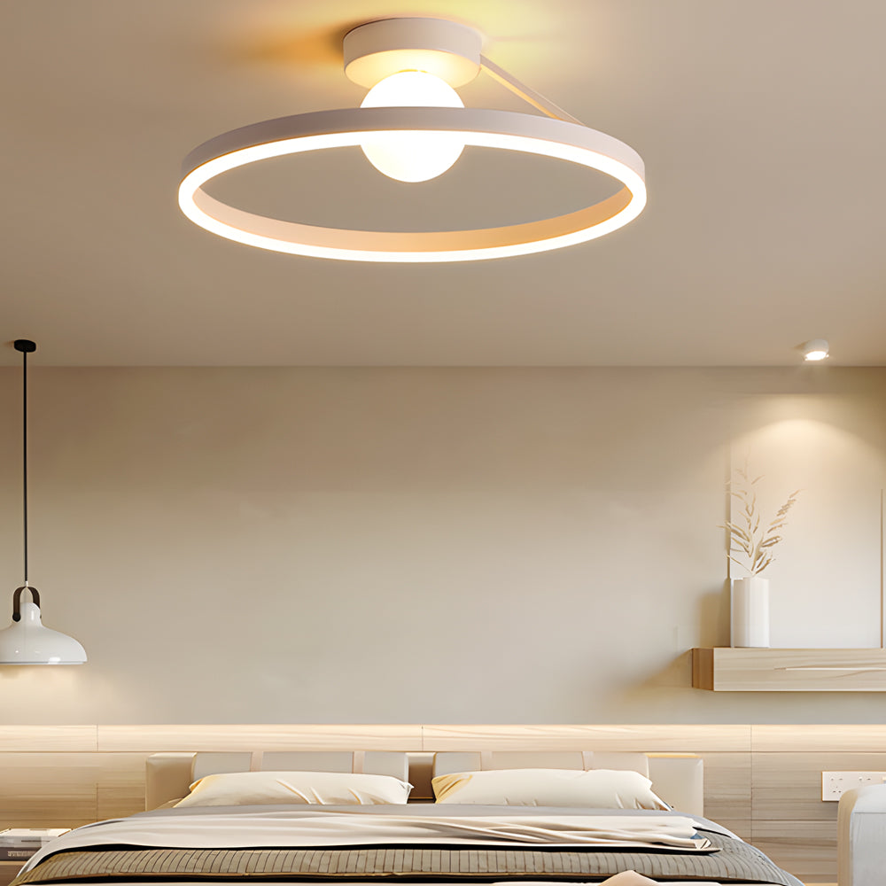 Round Minimalist Ball 3 Step Dimming Creative Modern Ceiling Lights Fixture - Dazuma