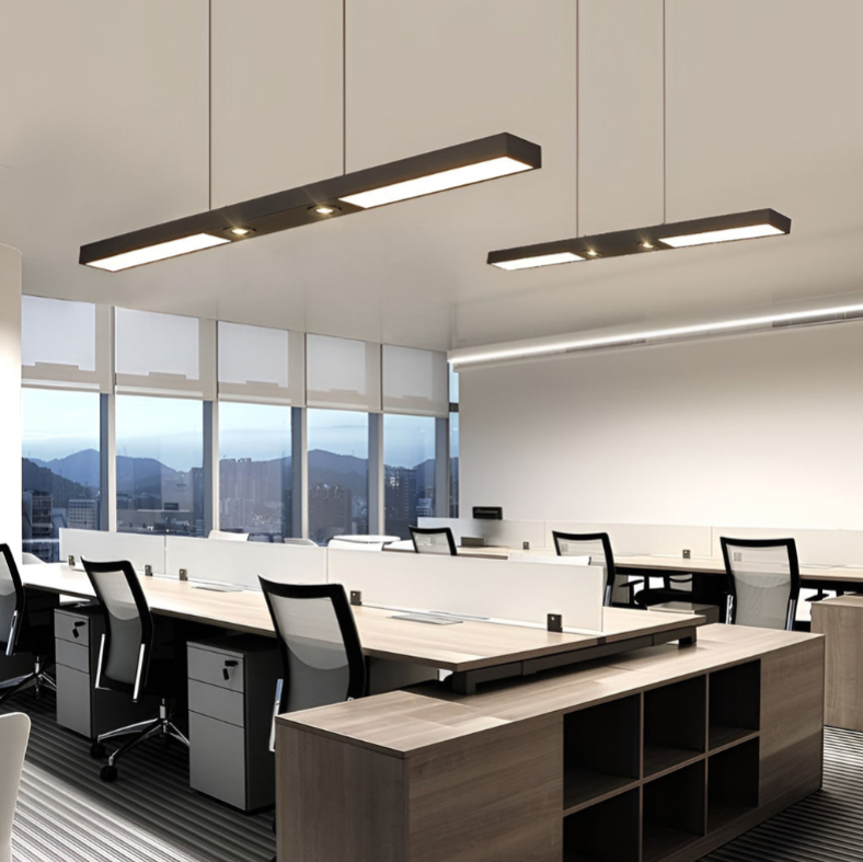 Long Linear LED Black Modern Ceiling Lights Spot Light  Flush Mount Ceiling Lighting