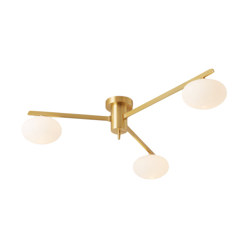 3/5/6-Light Semi Flush Mount Jasper Ceiling Lamp