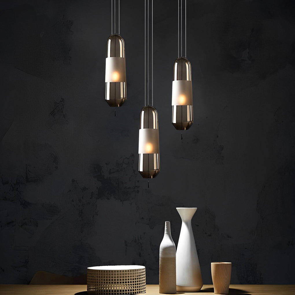 Creative Art Glass Shade Hardware Nordic Pendant Lights Fixture Hanging Lamp