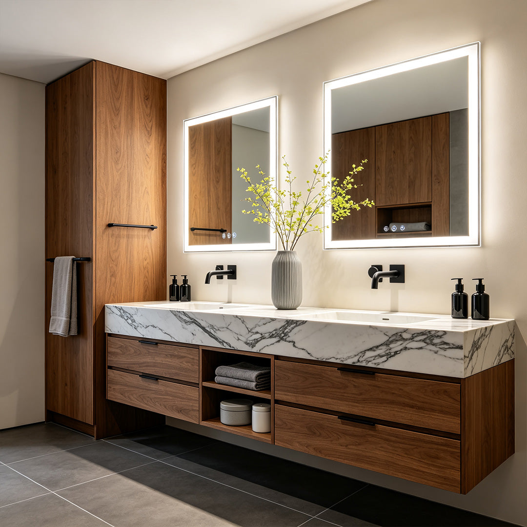 Bathroom Vanity Mirror Lights Smart LED Rectangular Light