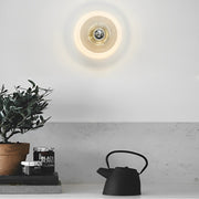 Round Stripes Glass Electroplated Iron Nordic Wall Lamp Ceiling Lights - Dazuma