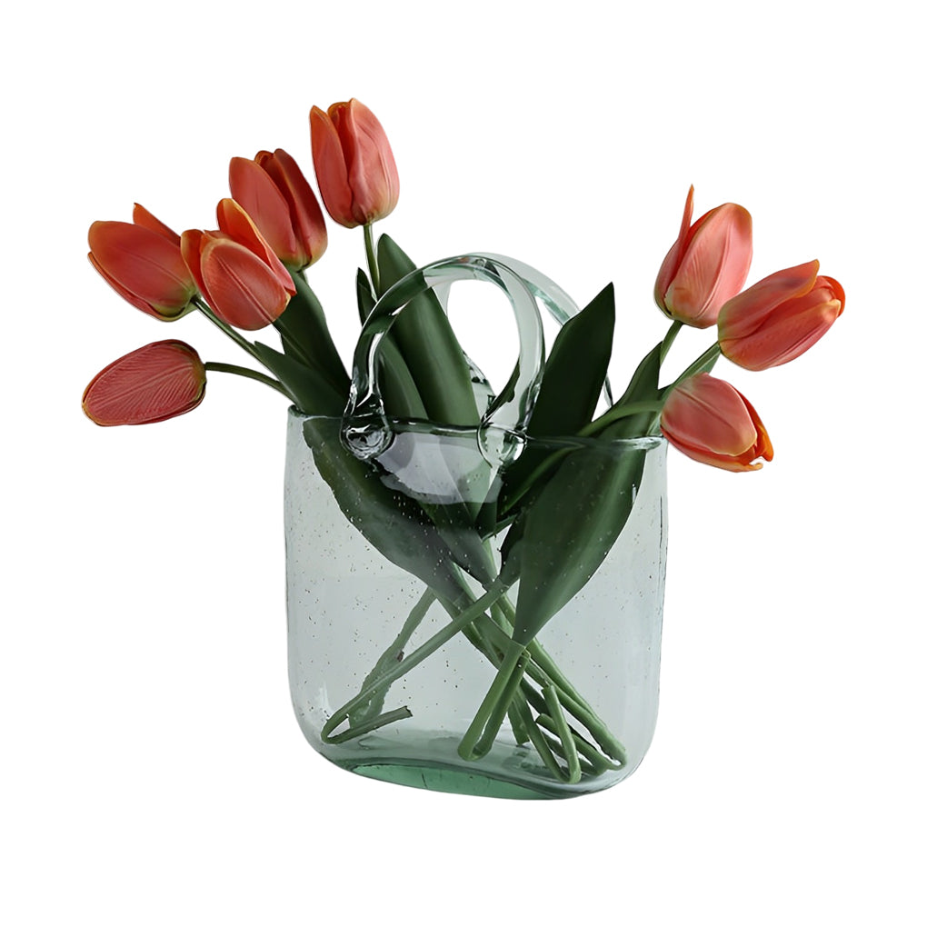 Portable Creative Bubbles Glass Handbag Vase Flower Arrangement Hydroponic