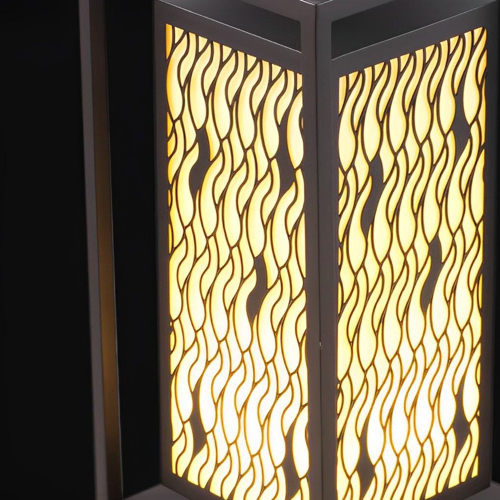 Vintage Black LED Outdoor Landscape Pathway Lights Waterproof Retro Lawn Lamp