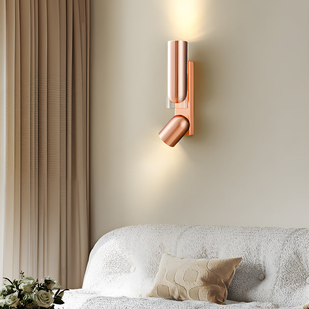 Simple Iron Cylinder Adjustable up and down Lighting Modern Wall Lamp