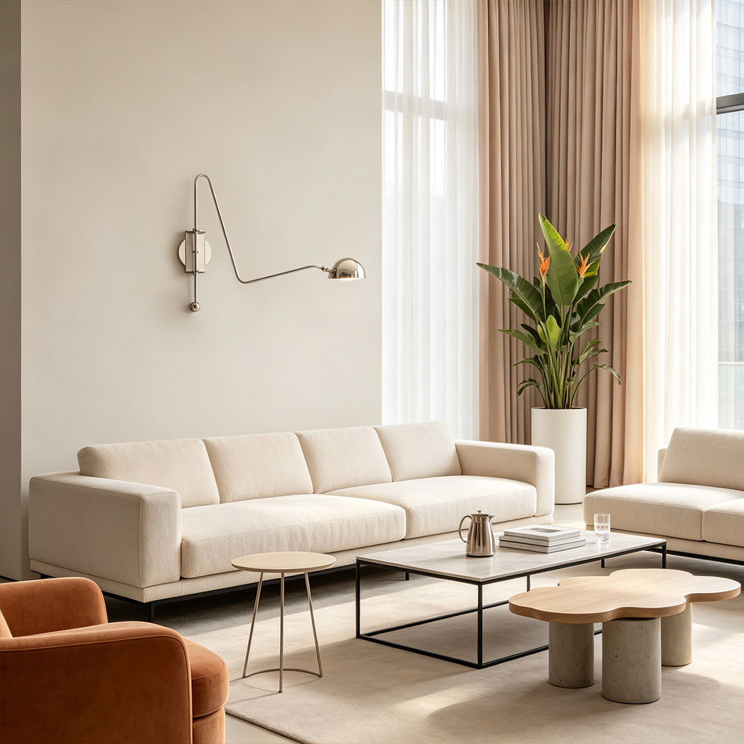 Swing Arm Wall Sconces Nordic Minimalist Adjustable Light
