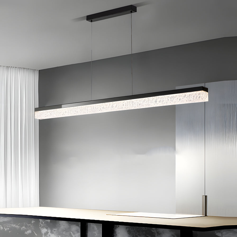 47.24'' 1-Light Linear LED Dimmable Kitchen Island Pendant - Black/Bronze