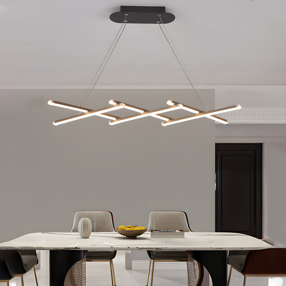 Retractable Strips Creative Dimmable with Remote Control LED Pendant Lights