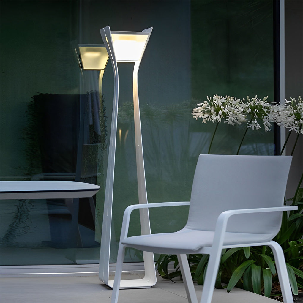 Sleek Stainless Steel Solar Pathway Lights