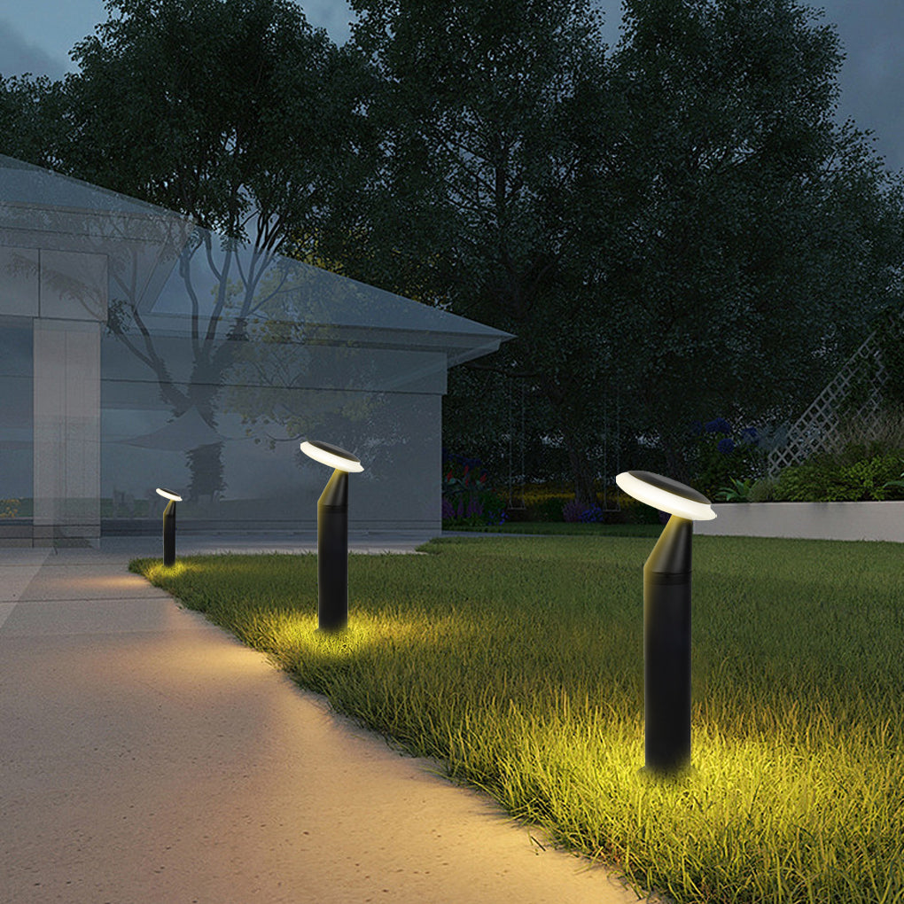 45° Angle Waterproof LED Lawn Lamps Mushroom-Shaped Modern Pathway Lights