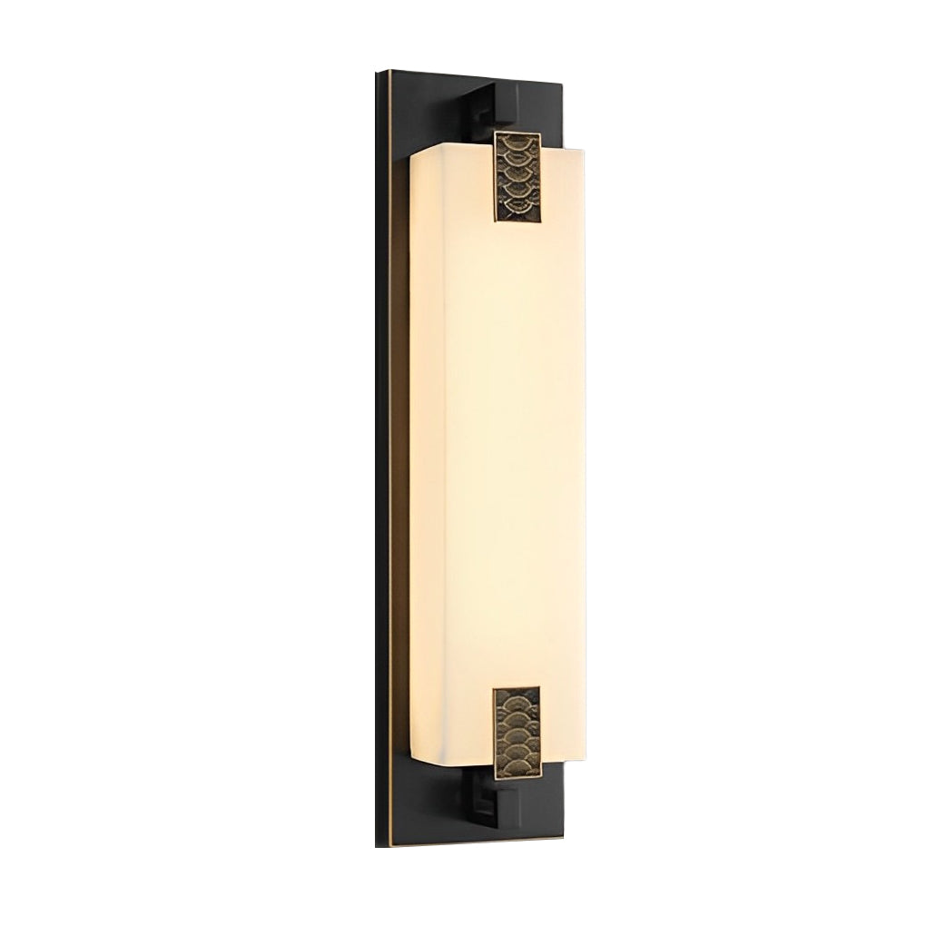 Outdoor Waterproof LED Copper Retro Exterior Wall Lights Sconces Lighting