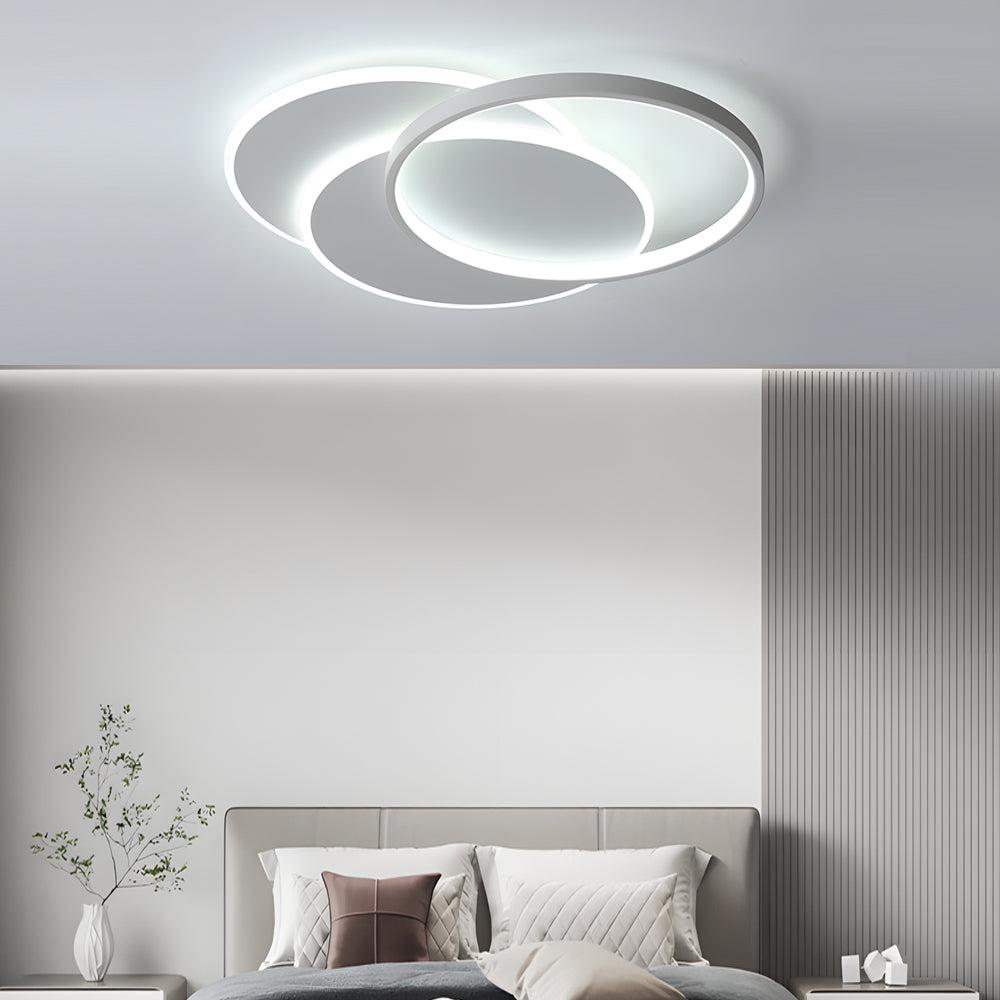Round 3 Step Dimming LED Dimmable with Remote Nordic Ceiling Lights - Dazuma