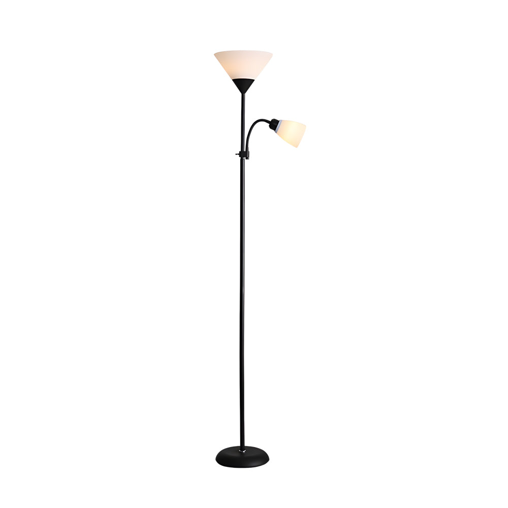67'' Modern Torchiere Floor Lamp with Acrylic Shade 1/2-Light Reading Light
