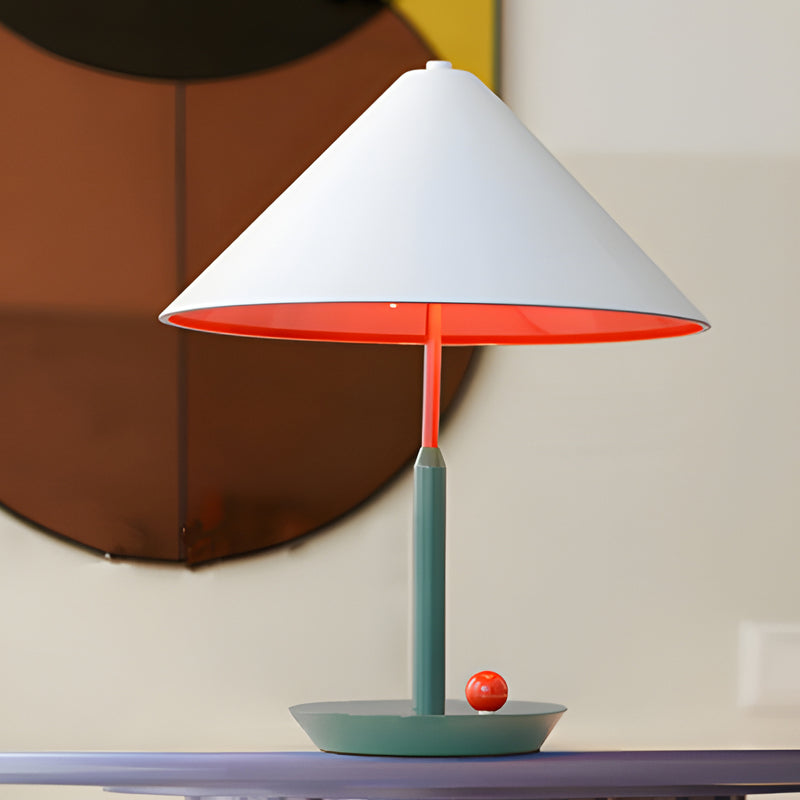Personality Iron Mushroom Umbrella French Style Table Lamp with US Plug - Dazuma