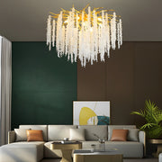 Creative Branches Crystal Pendant Decor 3 Step Dimming Modern Chandelier - Dazuma