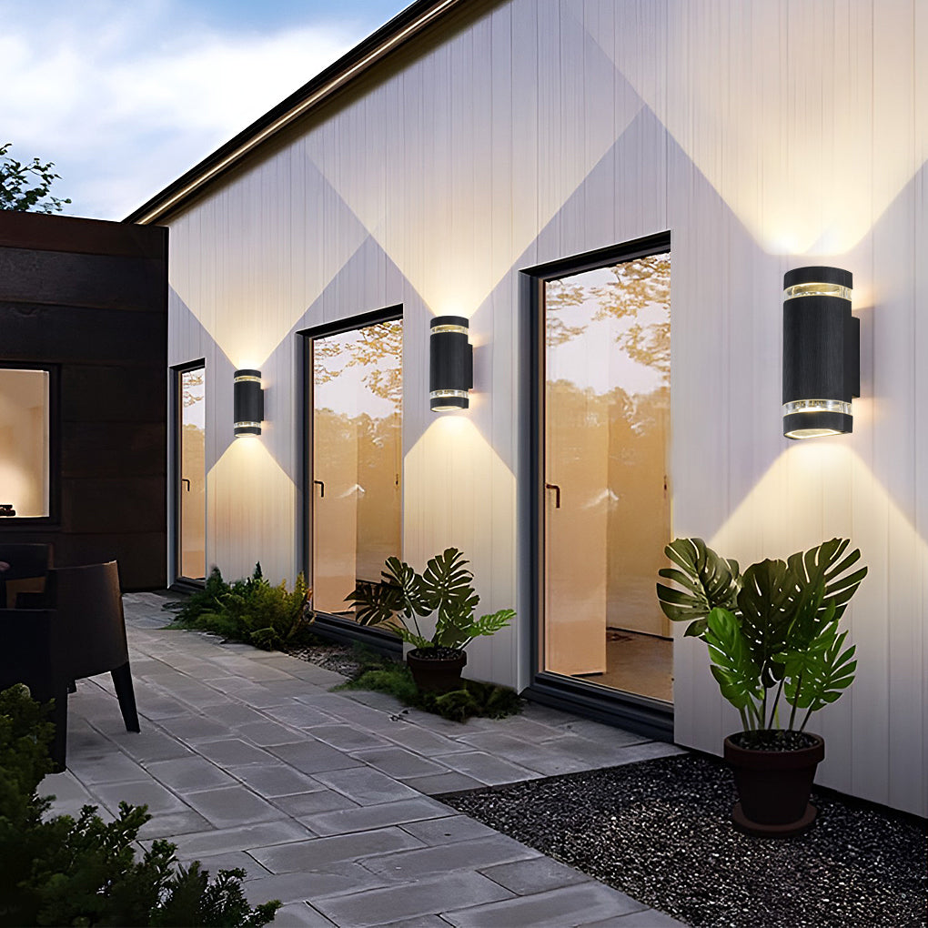 Waterproof LED Up and Down Lights Wall Lamp Outdoor Wall Lights Wall Sconce Lighting - Dazuma