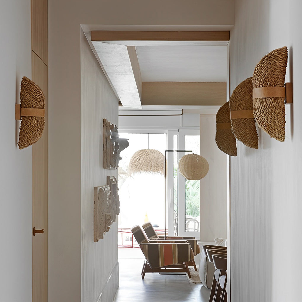 Creative Rattan Wood LED up and down Lighting Japanese-Style Wall Lamp - Dazuma