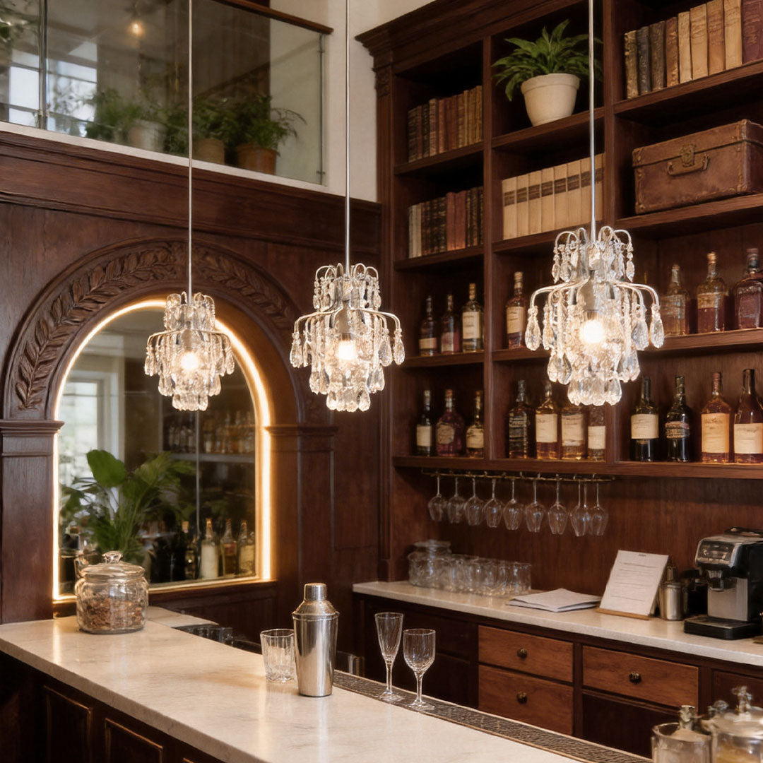 Crystal Pendant Light Fixtures French Luxury Ceiling Light