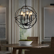 Retro Iron Birdcage Candlestick American Style Chandelier Pendant Lights - Dazuma