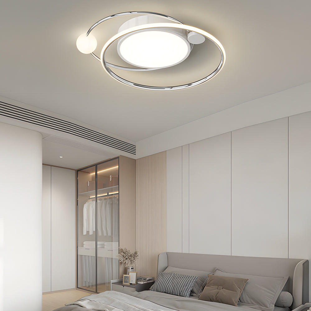 Dia 20'' 3 Step Dimming Nordic LED Ceiling Lights Dimmable with Remote