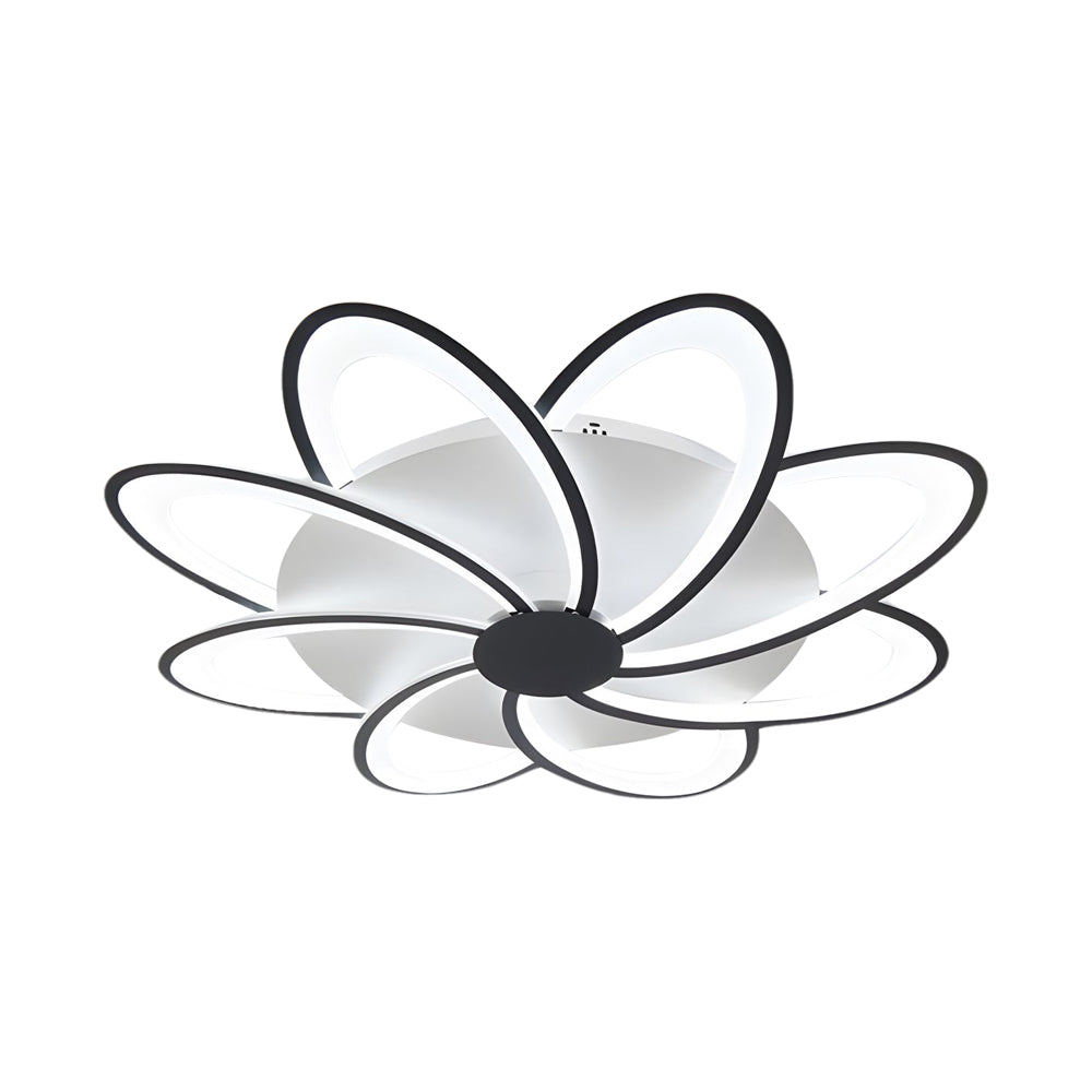 Modern Petal Flush Mount Light - Acrylic LED Flower Shape Ceiling Lamp