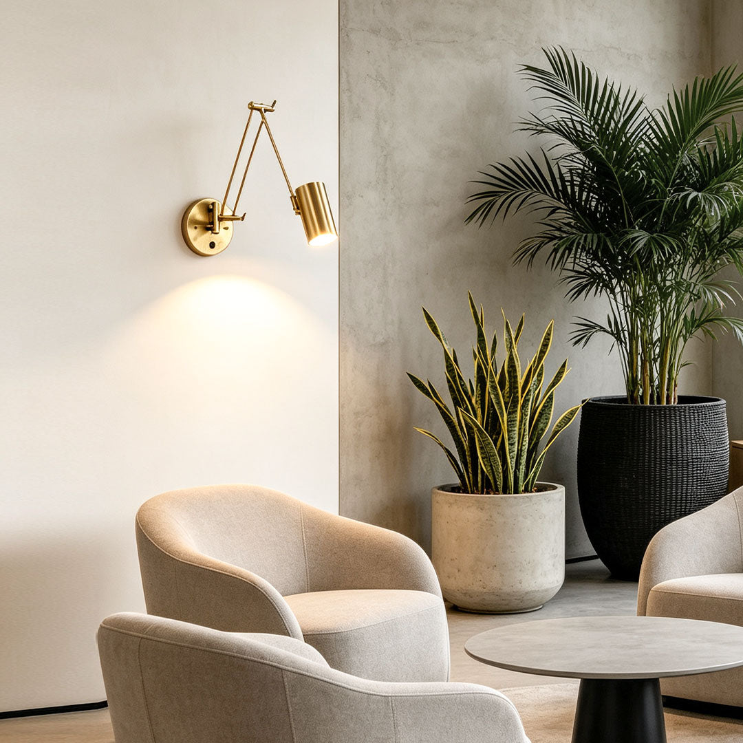 Adjustable Swing Arm Wall Sconce Nordic Minimalist LED Light