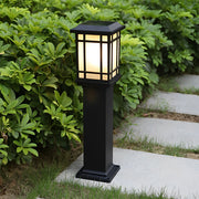 Waterproof Outdoor Three Step Dimming Black Modern Solar Path Lights - Dazuma